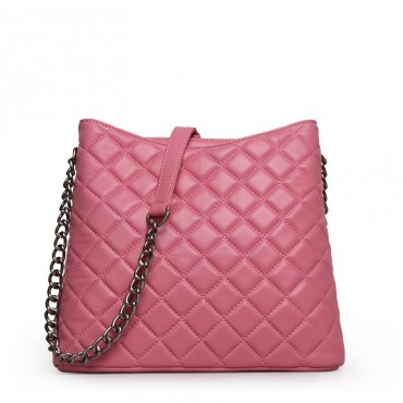  Rosaire Genuine Leather Bag Pink 76143