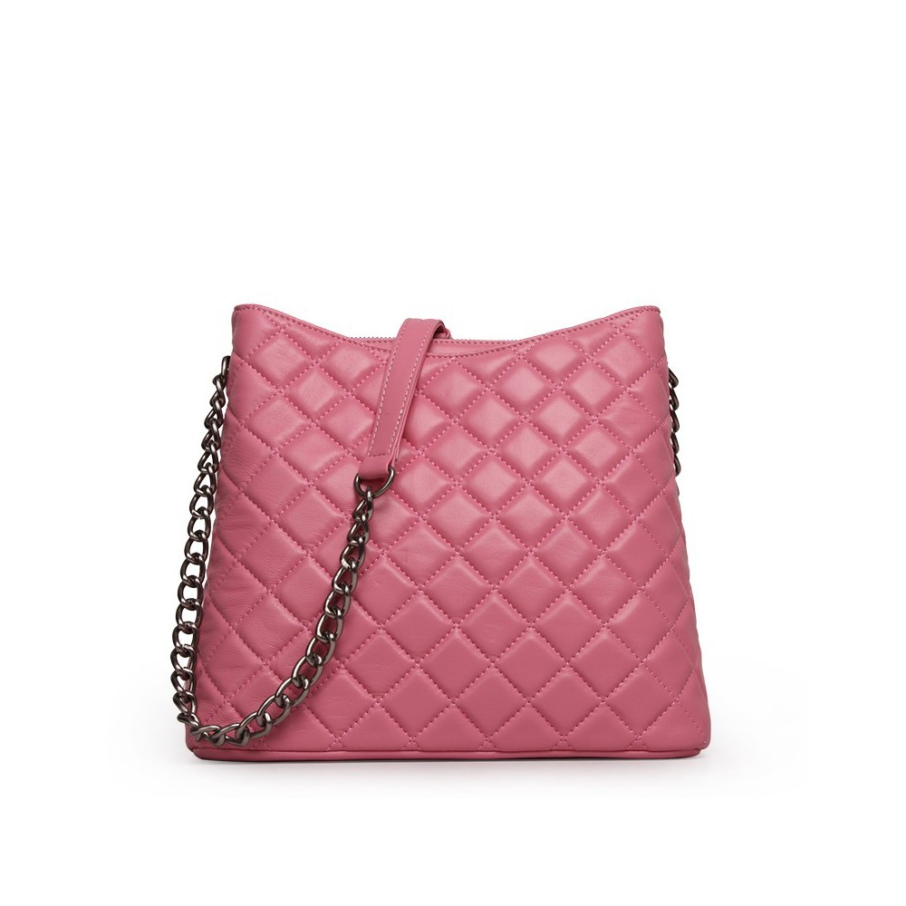  Rosaire Genuine Leather Bag Pink 76143