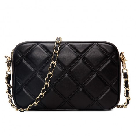 Rosaire Genuine Leather Bag Black 76144