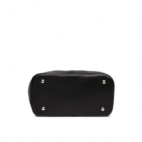 Rosaire Genuine Leather Bag Black 76146