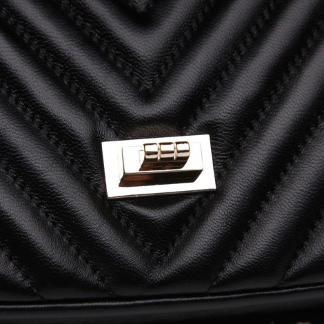 Rosaire Genuine Leather Bag Black 76147
