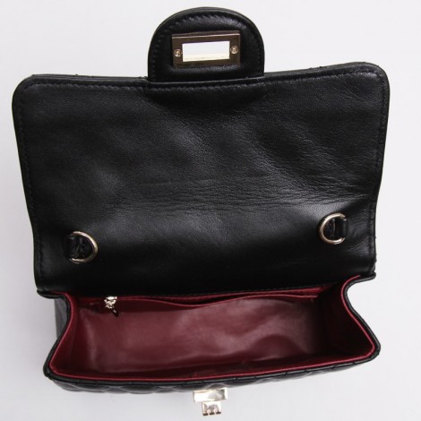 Rosaire Genuine Leather Bag Black 76153