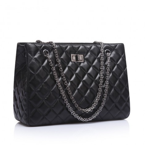 Rosaire Genuine Leather Bag Black 76177