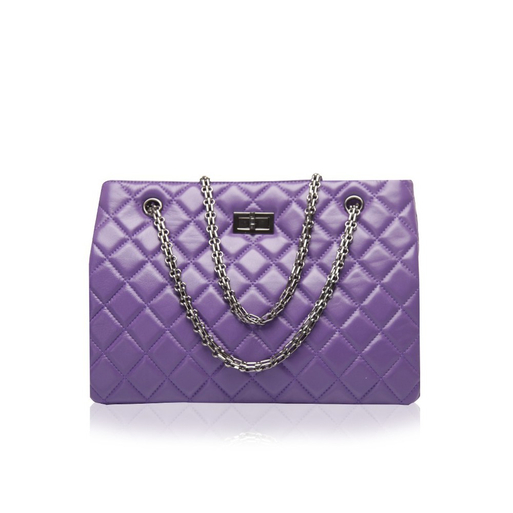 Rosaire Genuine Leather Bag Purple 76177