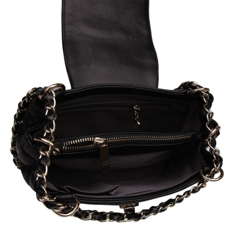 Rosaire Genuine Leather Bag Black 76179