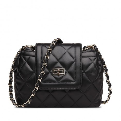 Rosaire Genuine Leather Bag Black 76179