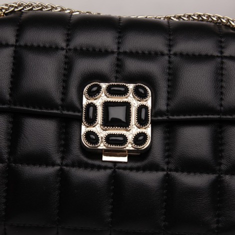 Rosaire Genuine Leather Bag Black 76180
