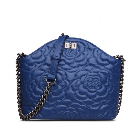 Rosaire Genuine Leather Bag Blue 76182