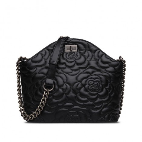 Rosaire Genuine Leather Bag Black 76182