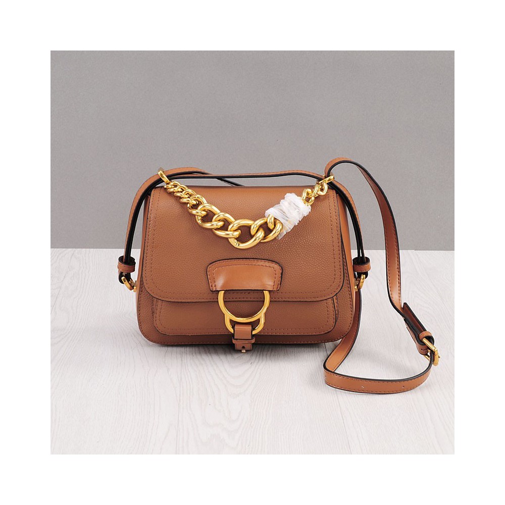 Rosaire Genuine Leather Handbag Brown 76184