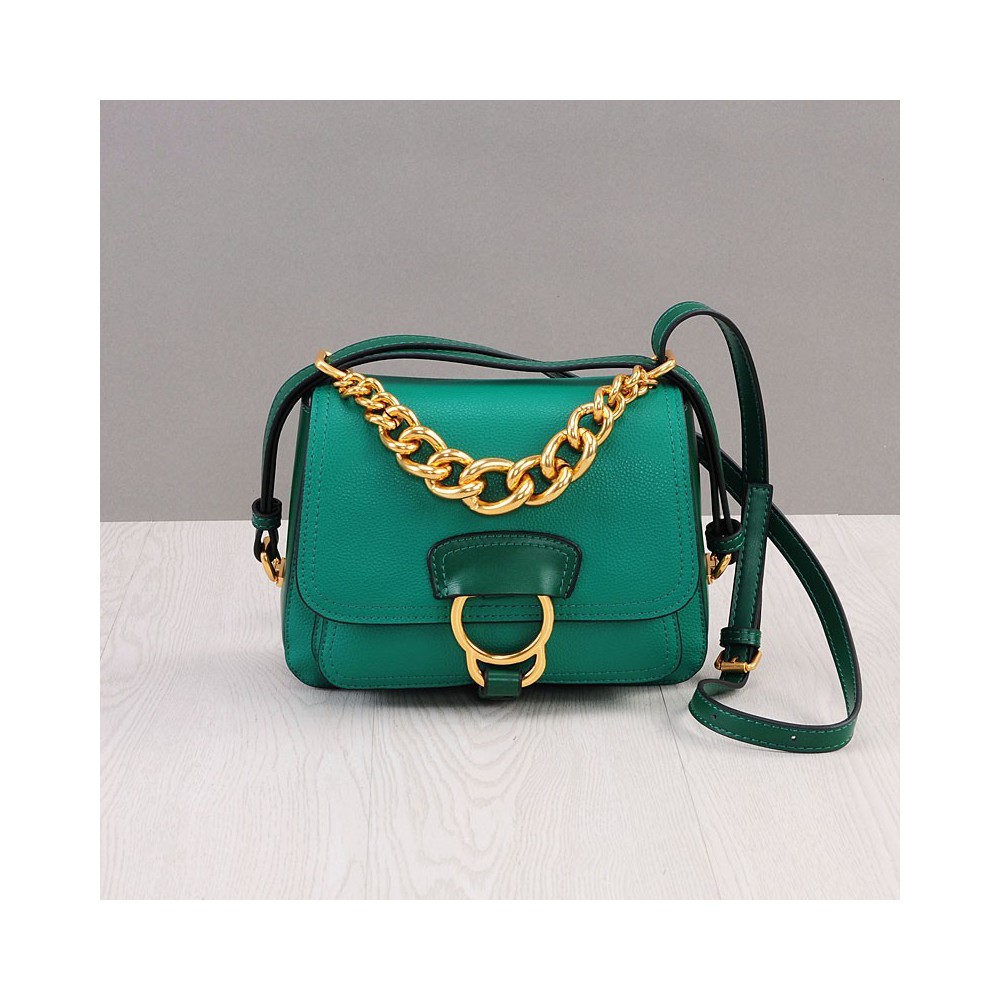 Rosaire Genuine Leather Handbag Green 76184