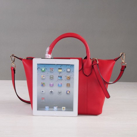 Rosaire Genuine Leather Handbag red 76185
