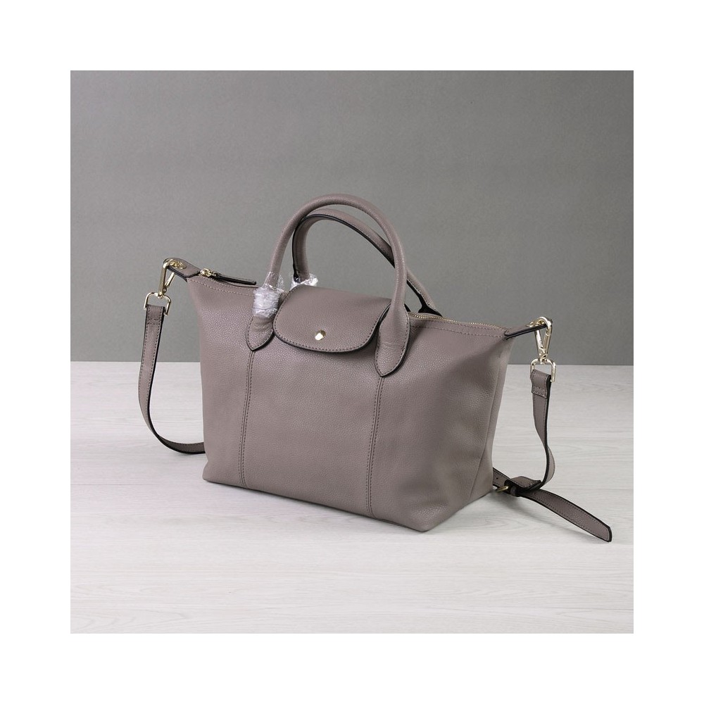 Rosaire Genuine Leather Handbag gray 76185
