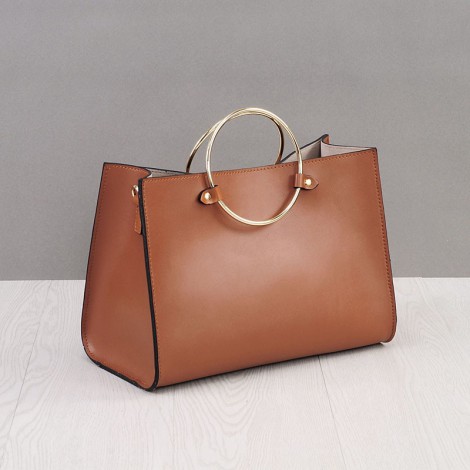 Rosaire Genuine Leather Handbag brown 76186