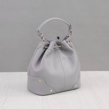 Rosaire Genuine Leather Handbag grey  76187