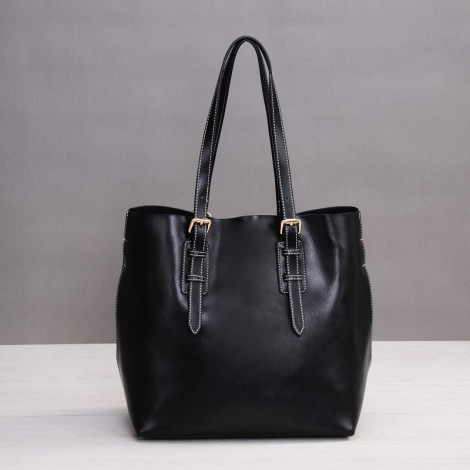 Rosaire Genuine Leather Handbag black  76188
