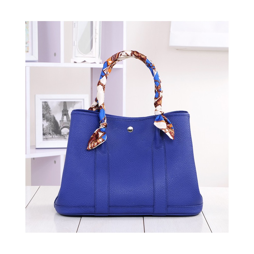 Rosaire « Jacinthe » Luxury Designer Inspired Tote Bag made of Cowhide Leather in Sapphire Blue Color 76197 Rosaire « Jacinthe » Luxury Designer Inspired Tote Bag made of Cowhide Leather in Sapphire Blue Color 76197