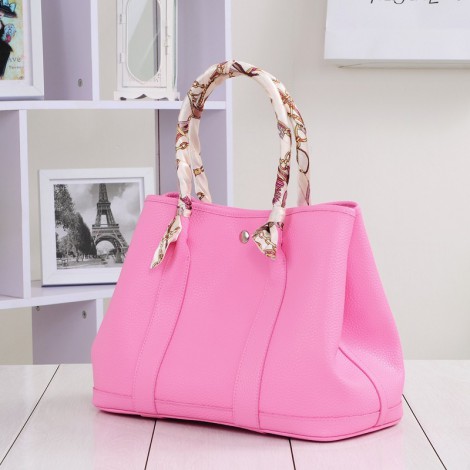 Rosaire « Jacinthe » Luxury Designer Inspired Tote Bag made of Cowhide Leather in Pink Color 76197