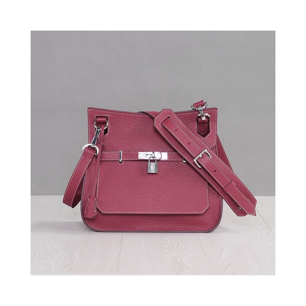Rosaire « Olivia » Messenger Cross Body Cowhide Leather Bag with Strap Closure in Wine Color 76200 Rosaire « Olivia » Messenger Cross Body Cowhide Leather Bag with Strap Closure in Wine Color 76200