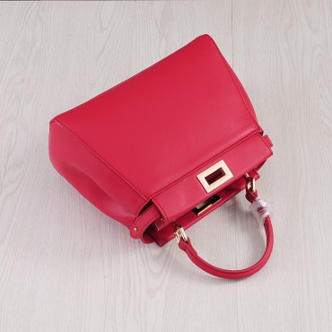 Rosaire Genuine Leather Handbag Red 76201