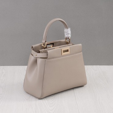 Rosaire Genuine Leather Handbag Grey 76201