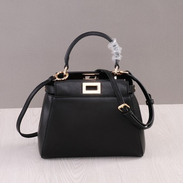 Rosaire Genuine Leather Handbag Black 76201