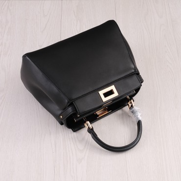 Rosaire Genuine Leather Handbag Black 76201