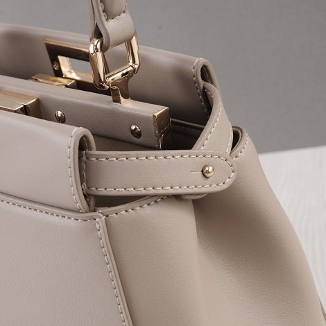 Rosaire Genuine Leather Handbag Grey 76201