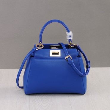 Rosaire Genuine Leather Handbag Blue 76201