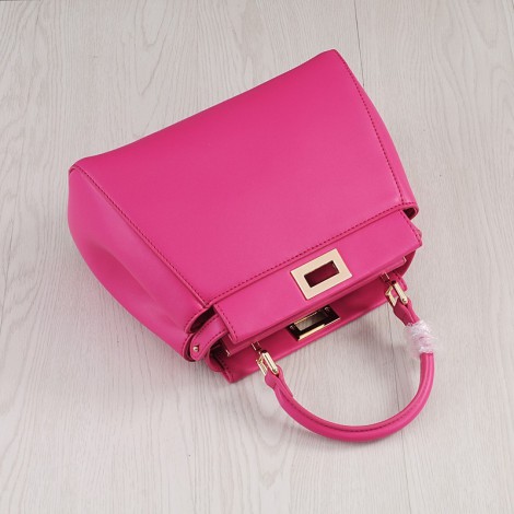 Rosaire Genuine Leather Handbag Hot Pink 76201