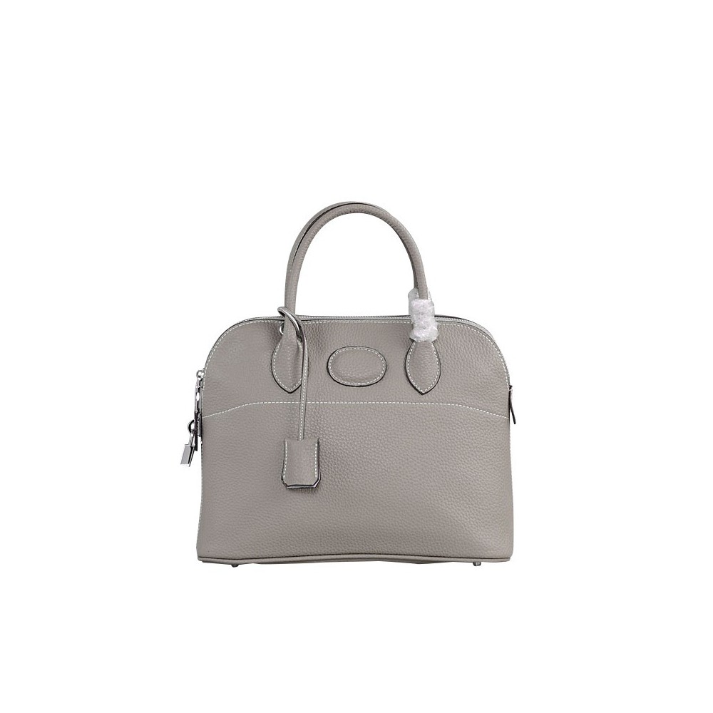 Rosaire « Abigaelle » Top Handle Bag Made of Cowhide Leather in Light Gray Color 76199 Rosaire « Abigaelle » Top Handle Bag Made of Cowhide Leather in Light Gray Color 76199