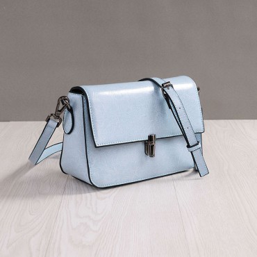 Rosaire Genuine Leather Handbag Light Blue76203