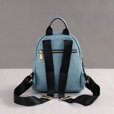 Rosaire Genuine Leather Handbag Blue 76203
