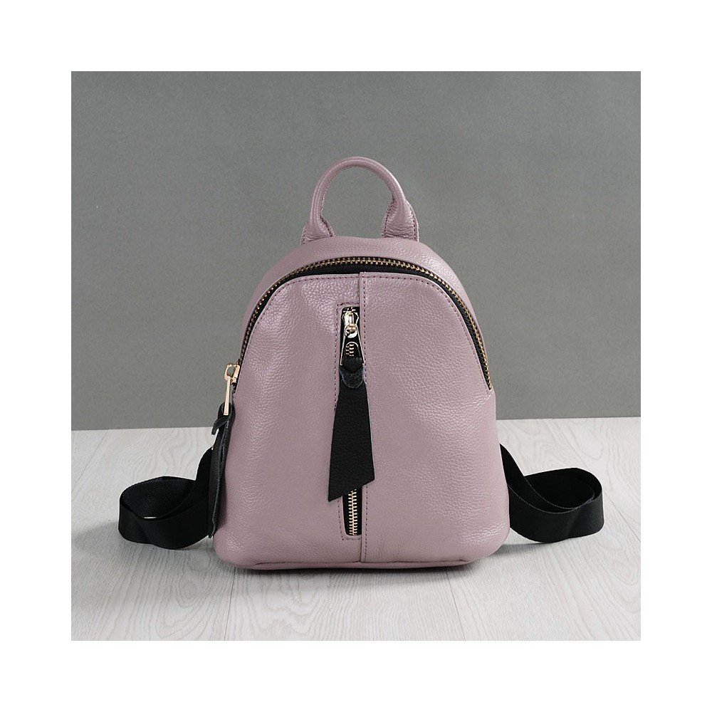 Rosaire Genuine Leather Handbag Purple 76203