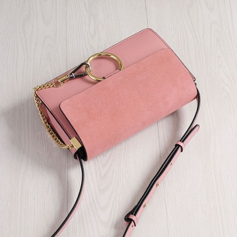 Rosaire Genuine Leather Handbag Pink 76205