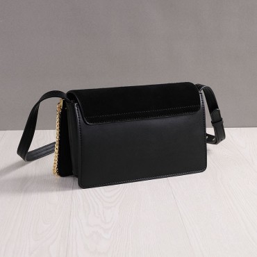 Rosaire Genuine Leather Handbag Black 76205