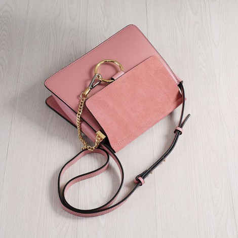 Rosaire Genuine Leather Handbag Pink 76206