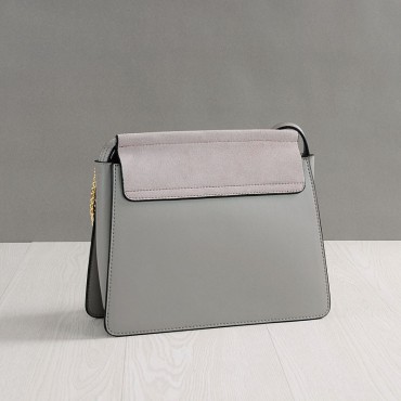 Rosaire Genuine Leather Handbag Grey 76206