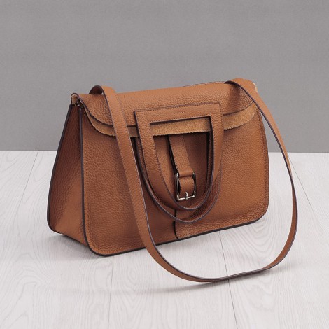 Rosaire Genuine Leather Handbag Khaki 76204