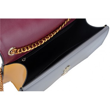 Eldora Genuine Leather Shoulder Bag Dark Red 76225