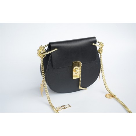  Eldora Genuine Leather Shoulder Bag Black 76228