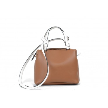 Eldora Genuine Leather Shoulder Bag Brown 76221