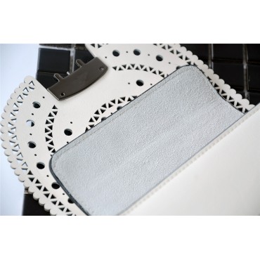 Eldora Genuine Leather Shoulder Bag White 76229