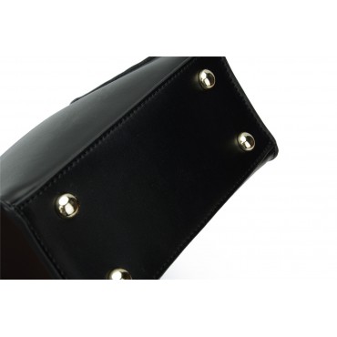 Eldora Genuine Leather Crossbody Bag Black 76230