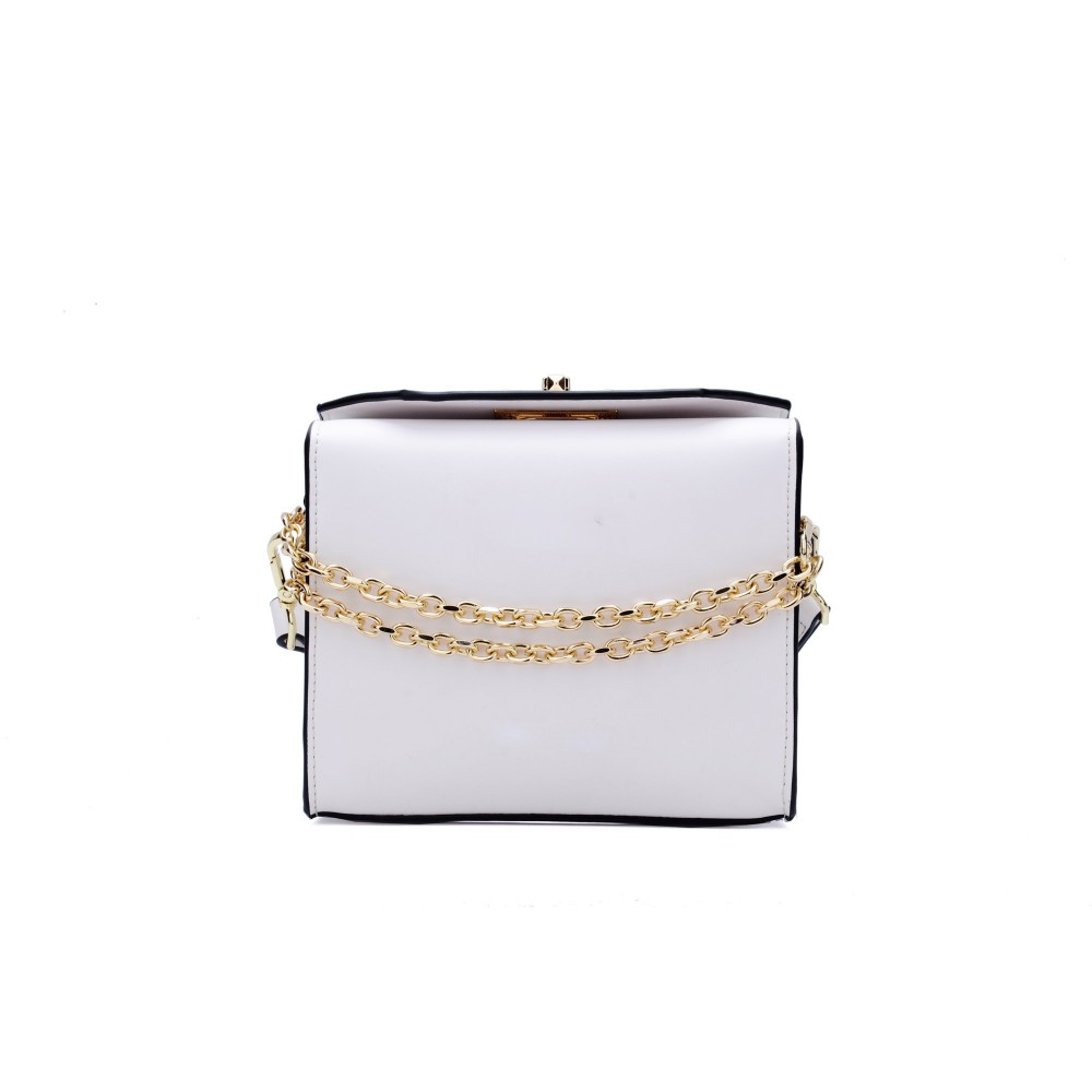 Eldora Sac à main en bandoulière en cuir Blanc 76230