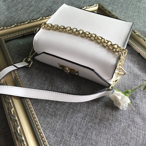 Eldora Genuine Leather Crossbody Bag White 76230