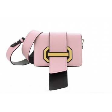 Eldora Genuine Leather Shoulder Bag Pink 76233