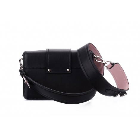Eldora Genuine Leather Shoulder Bag Black 76233