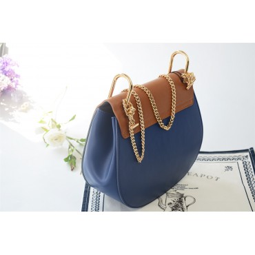  Eldora Genuine Leather Shoulder Bag Blue 76228