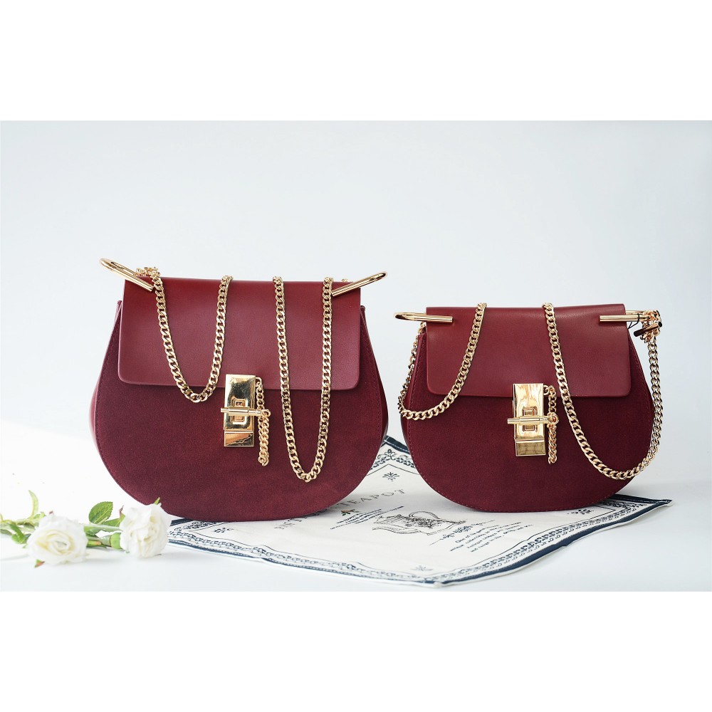  Eldora Sac à main porté épaule en cuir Rouge 76228